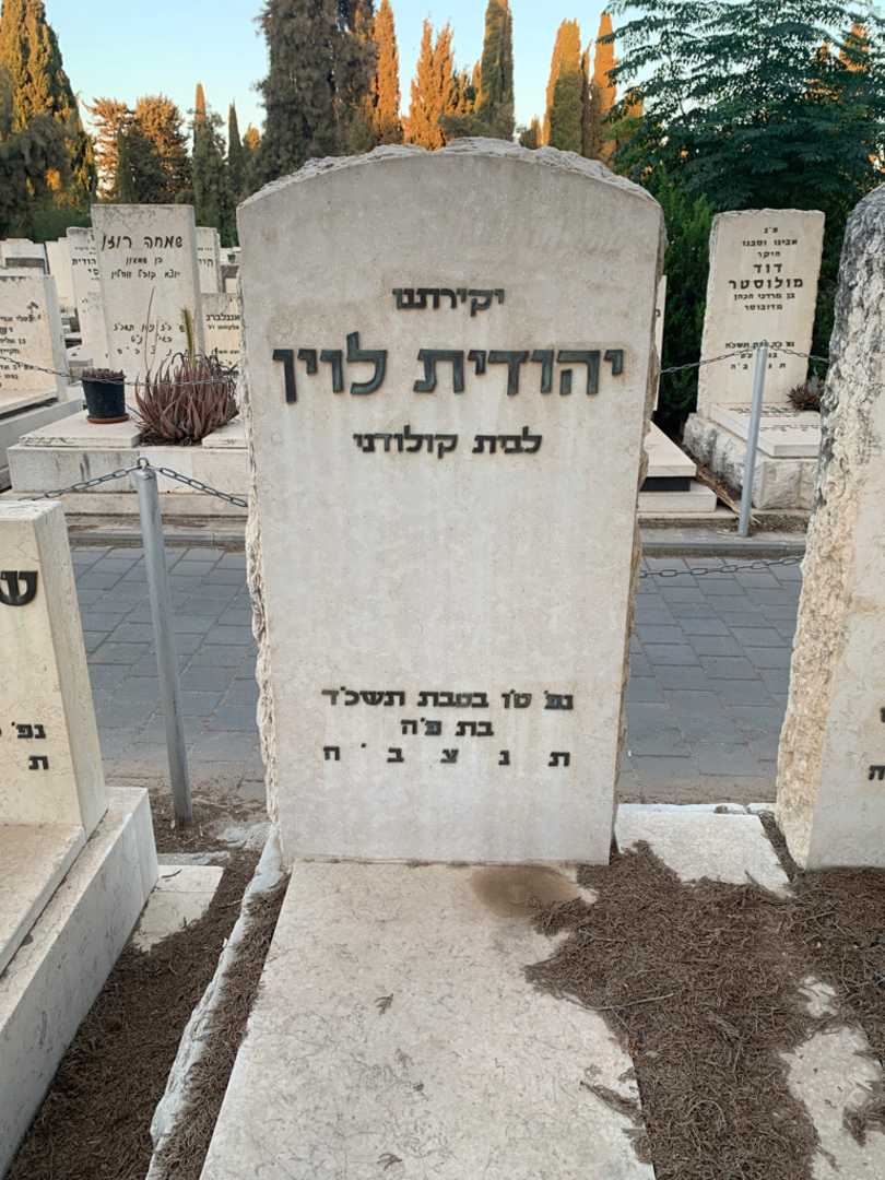 קברו של יהודית לוין. תמונה 3