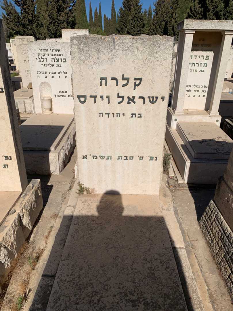 קברו של קלרה ישראל וידס