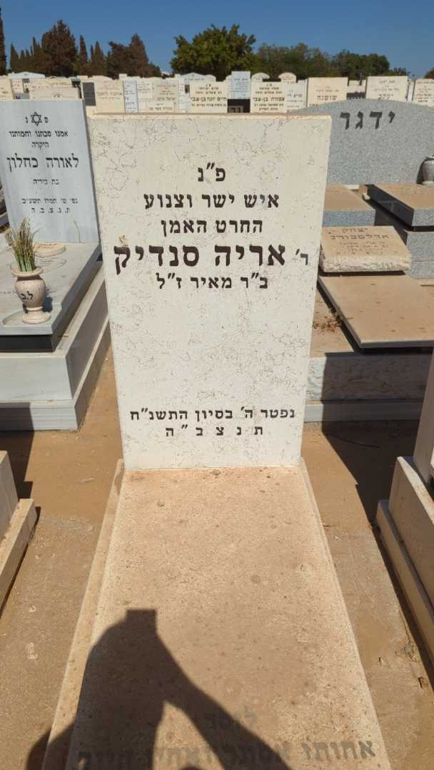 קברו של אריה סנדיק