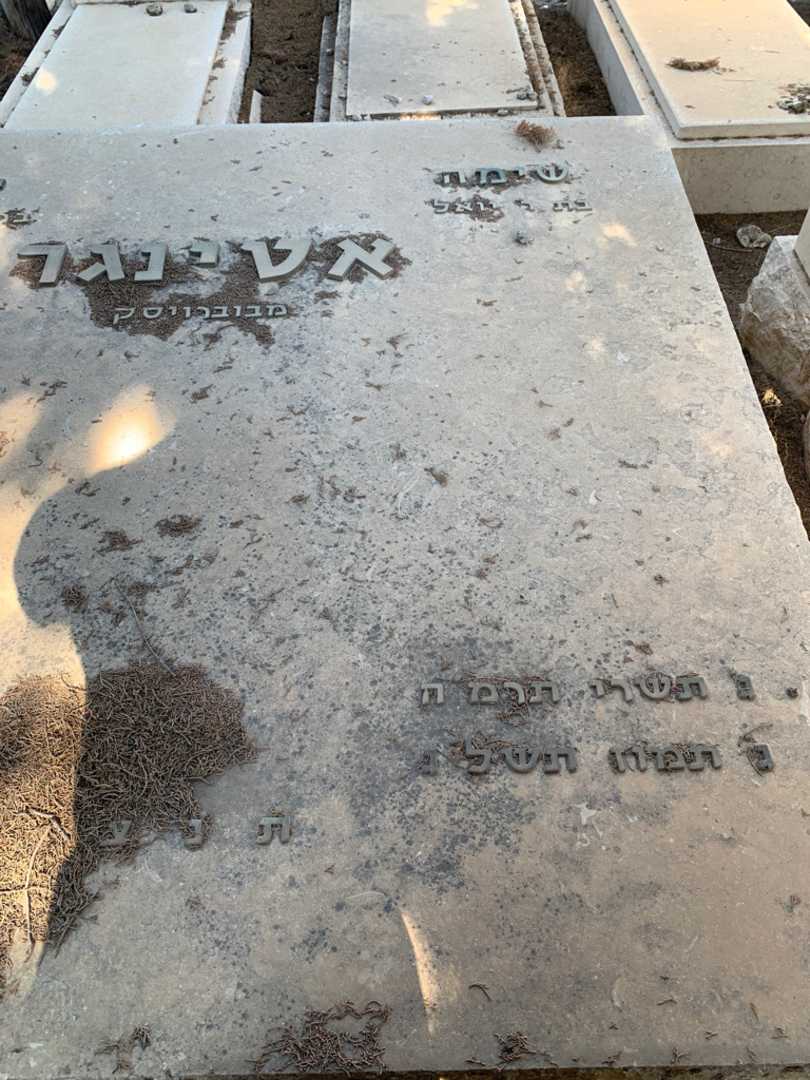 קברו של שימה אטינגר. תמונה 2