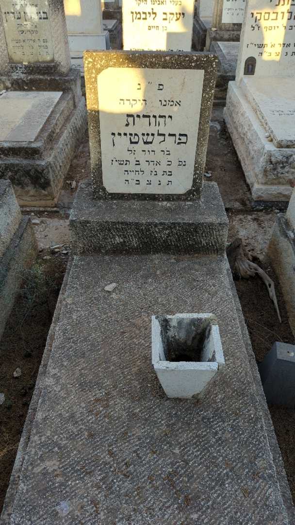 קברו של יהודית פרלשטיין