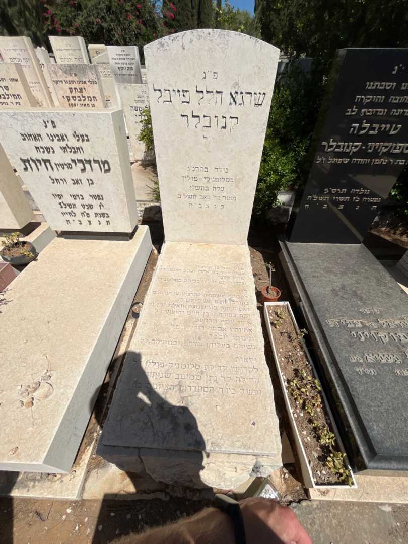 קברו של שרגא הלל פייבל קנובלר