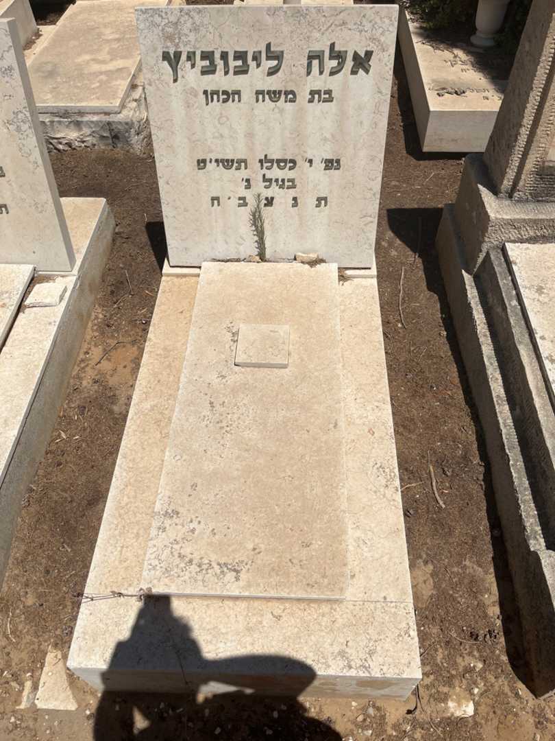קברו של אלה ליבוביץ. תמונה 1