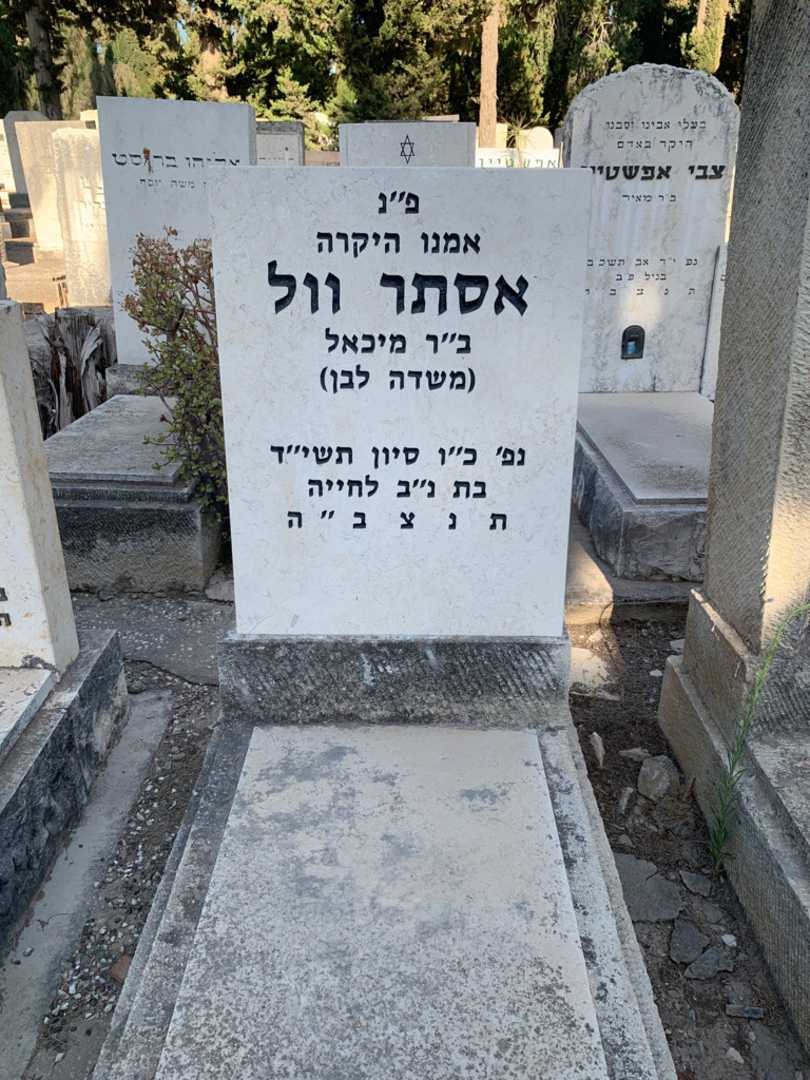 קברו של אסתר וול