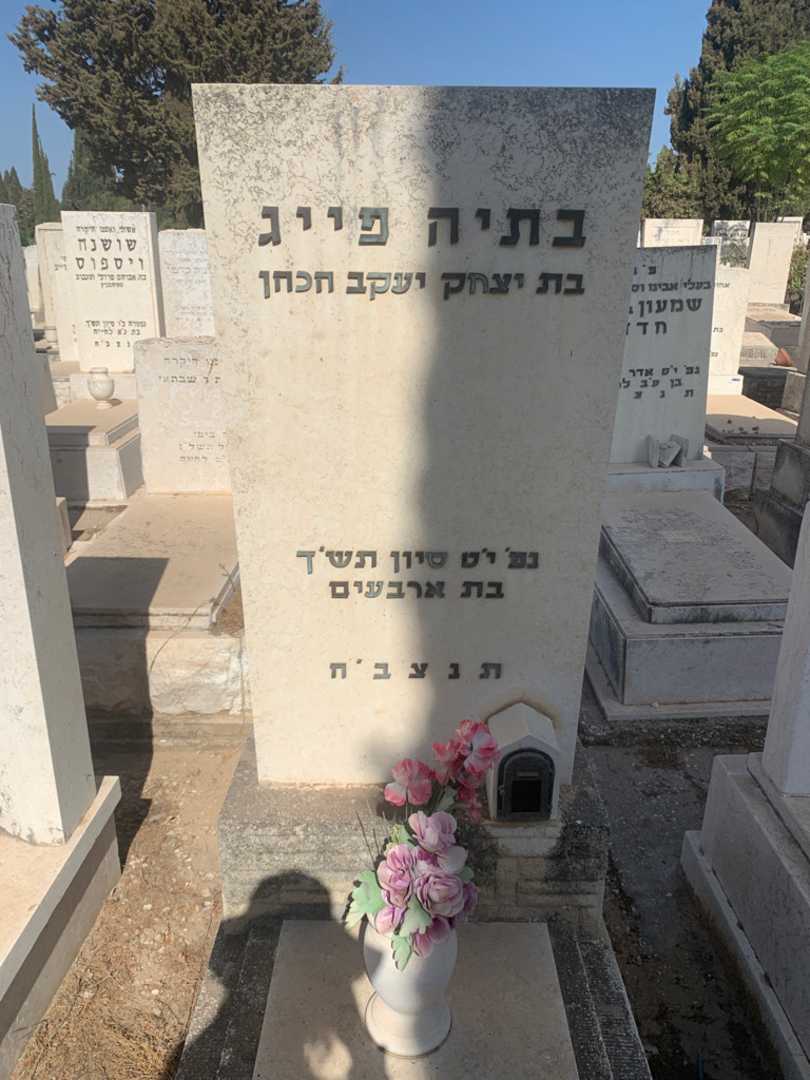 קברו של בתיה פייג