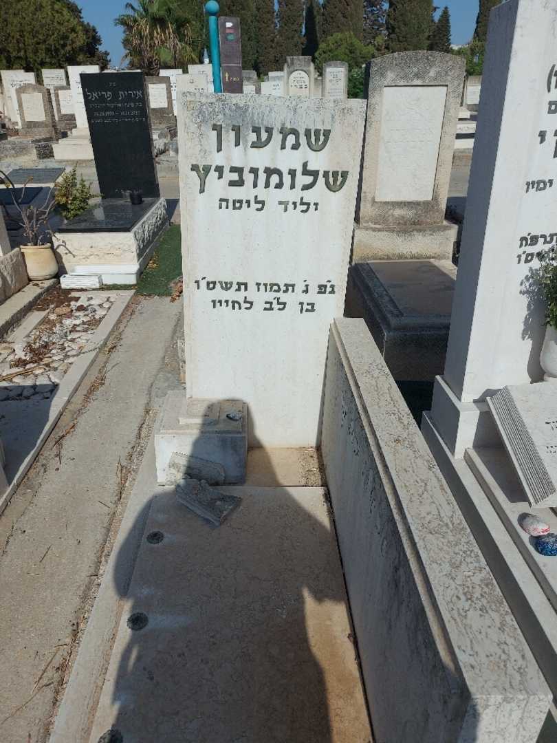 קברו של שמעון שלומוביץ. תמונה 1