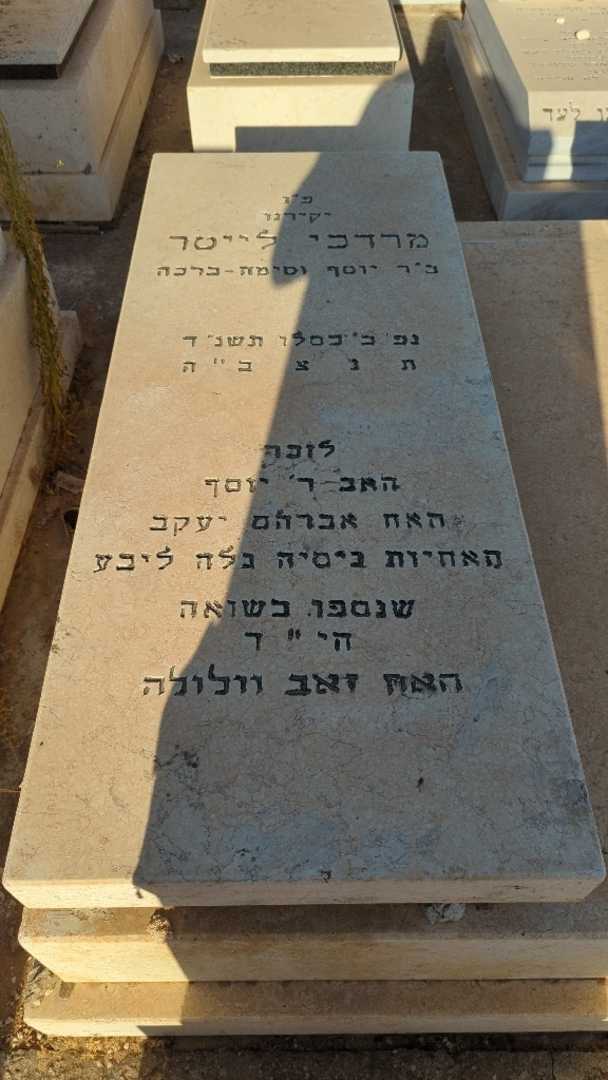 קברו של מרדכי לייטר. תמונה 2