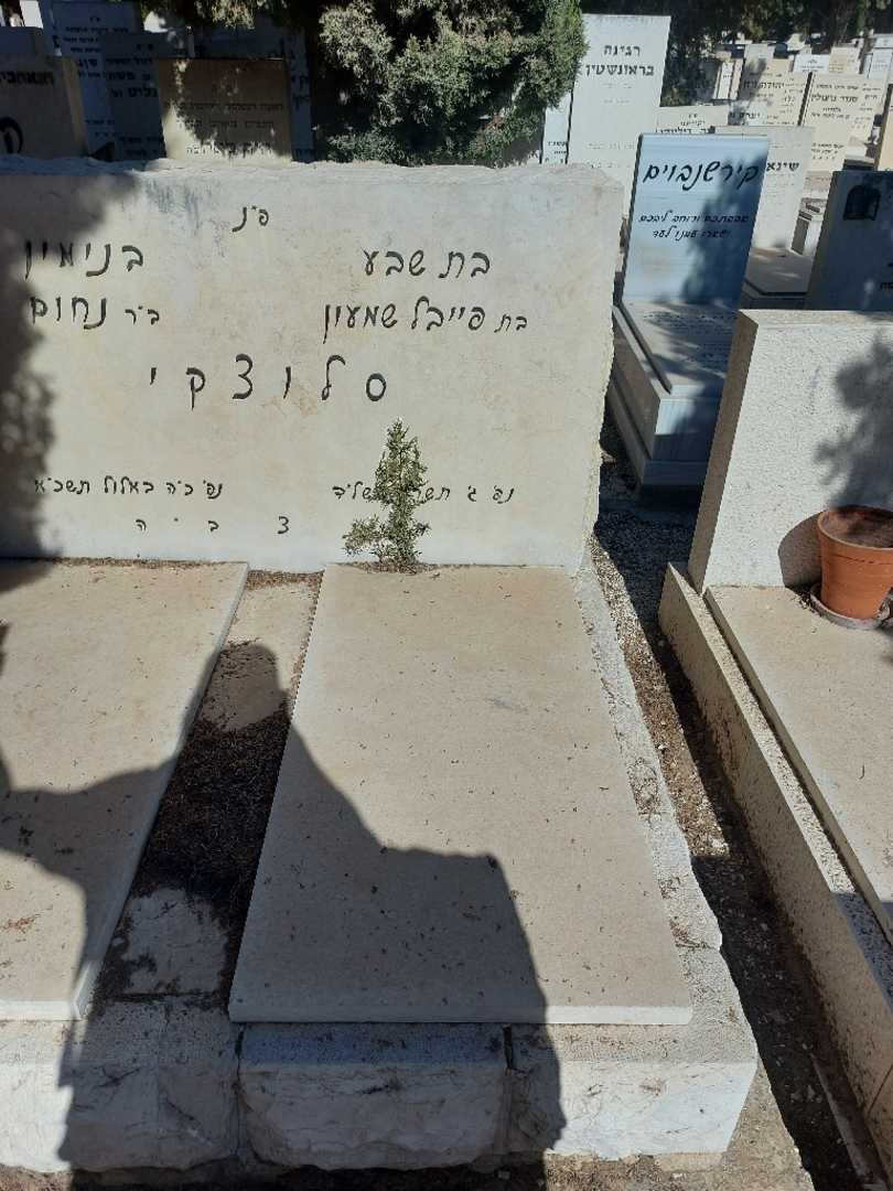 קברו של בת שבע סלוצקי. תמונה 1