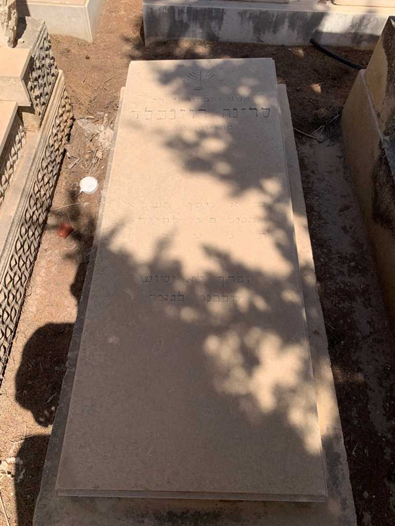 קברו של סרינה רוזנפלד. תמונה 1