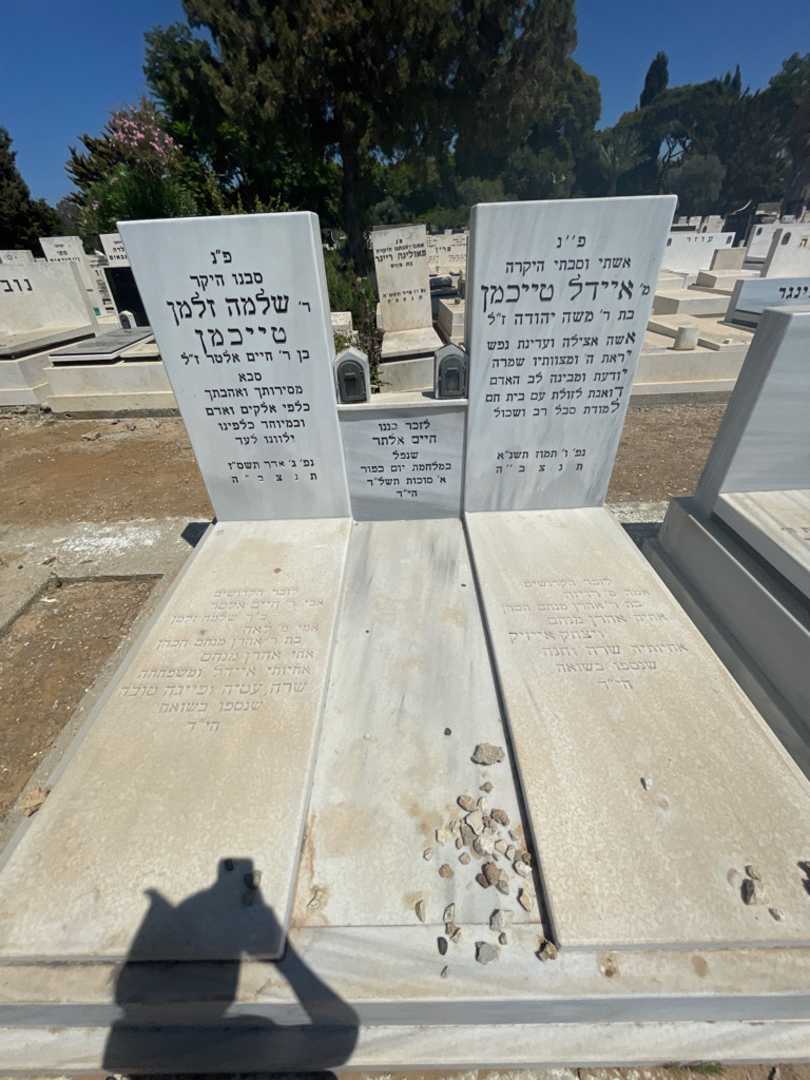 קברו של שלמה זלמן טייכמן. תמונה 1