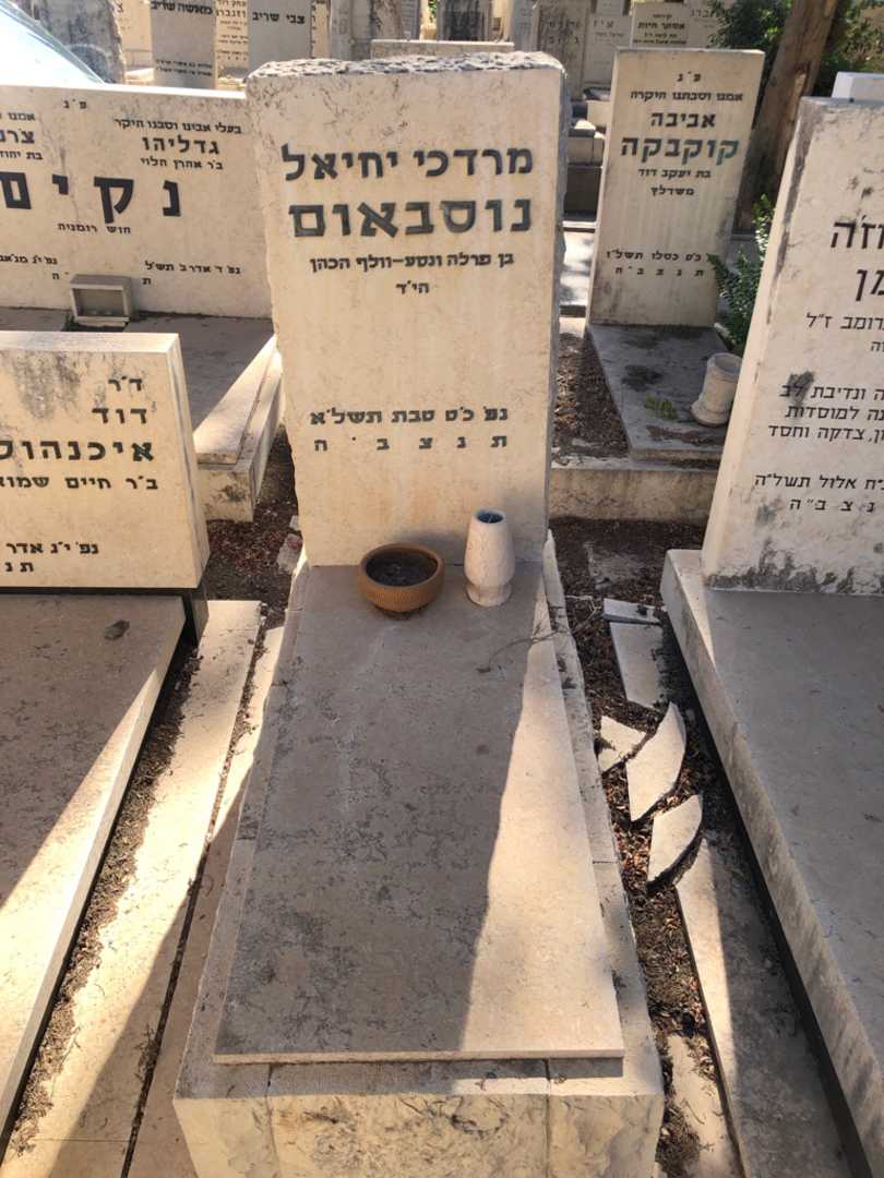 קברו של מרדכי יחיאל נוסבאום