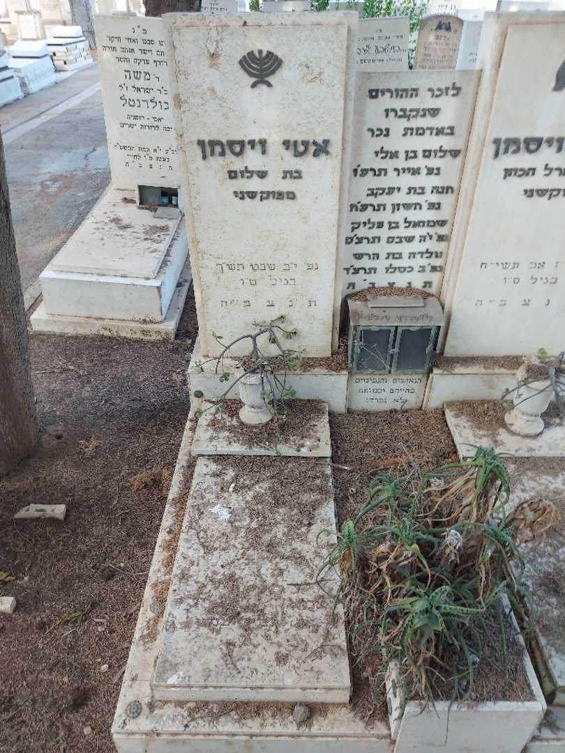 קברו של אטי ויסמן. תמונה 1