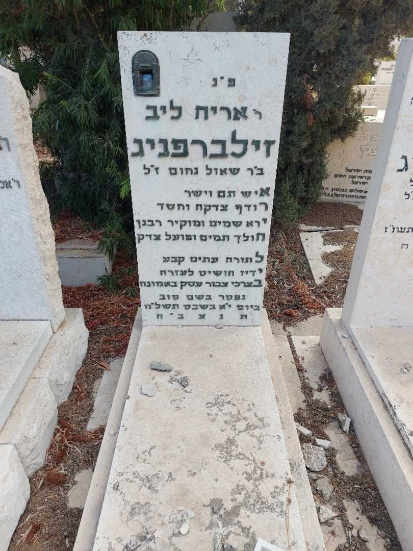 קברו של אריה ליב זילברפניג. תמונה 1