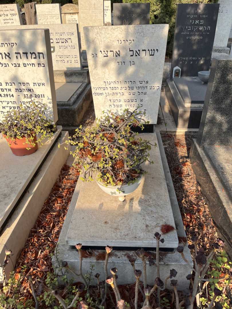 קברו של ישראל ארצי. תמונה 1