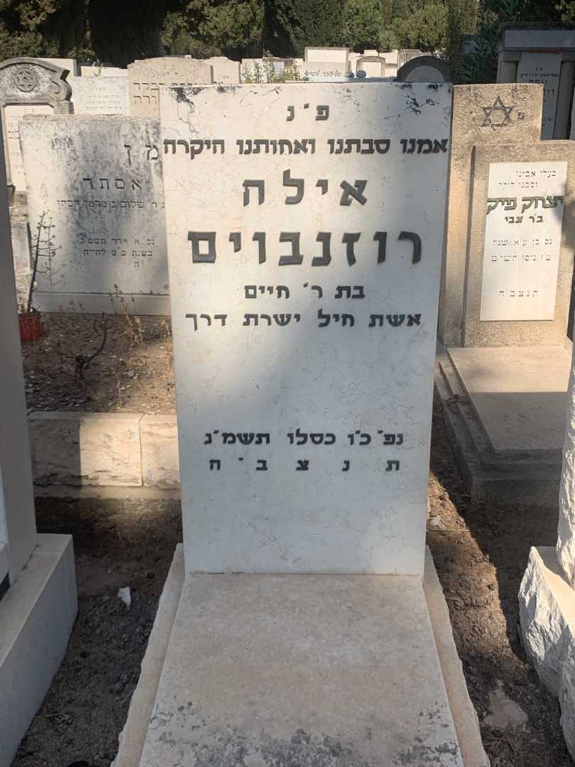 קברו של אילה רוזנבוים