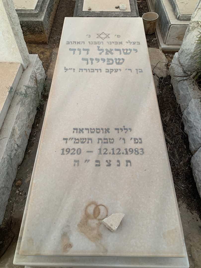 קברו של ישראל דוד שפייזר