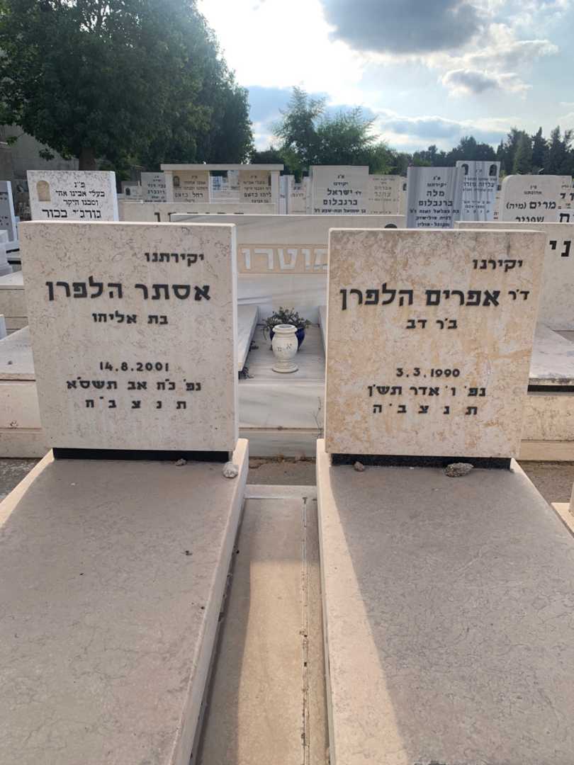 קברו של אפרים הלפרן. תמונה 1