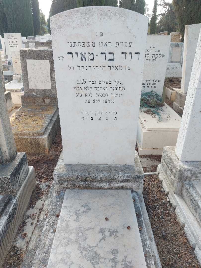 קברו של דוד בר-מאיר. תמונה 2