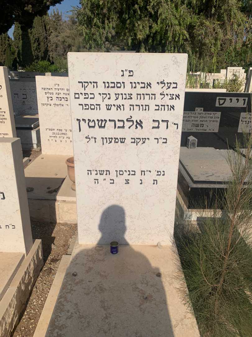 קברו של דב אלברשטין