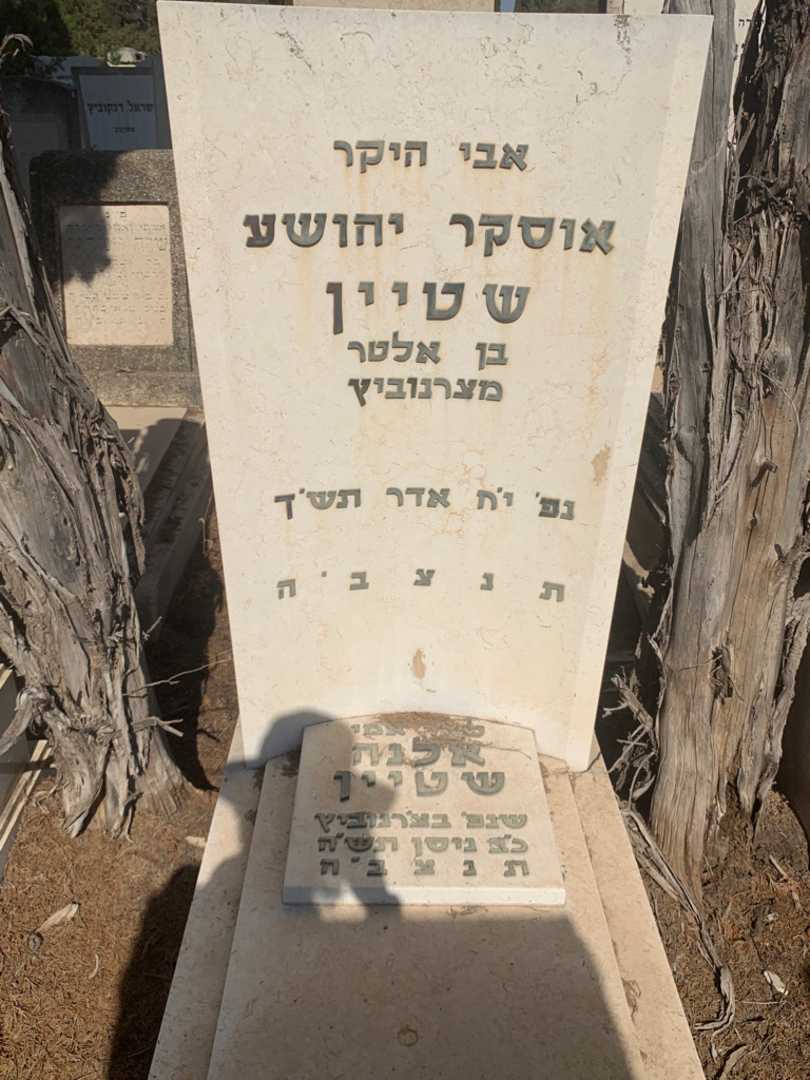 קברו של אוסקר יהושע שטיין