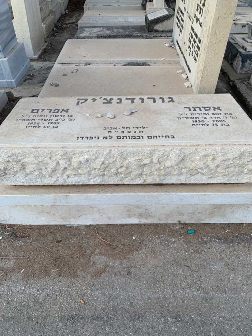 קברו של אסתר גורודנצ'יק