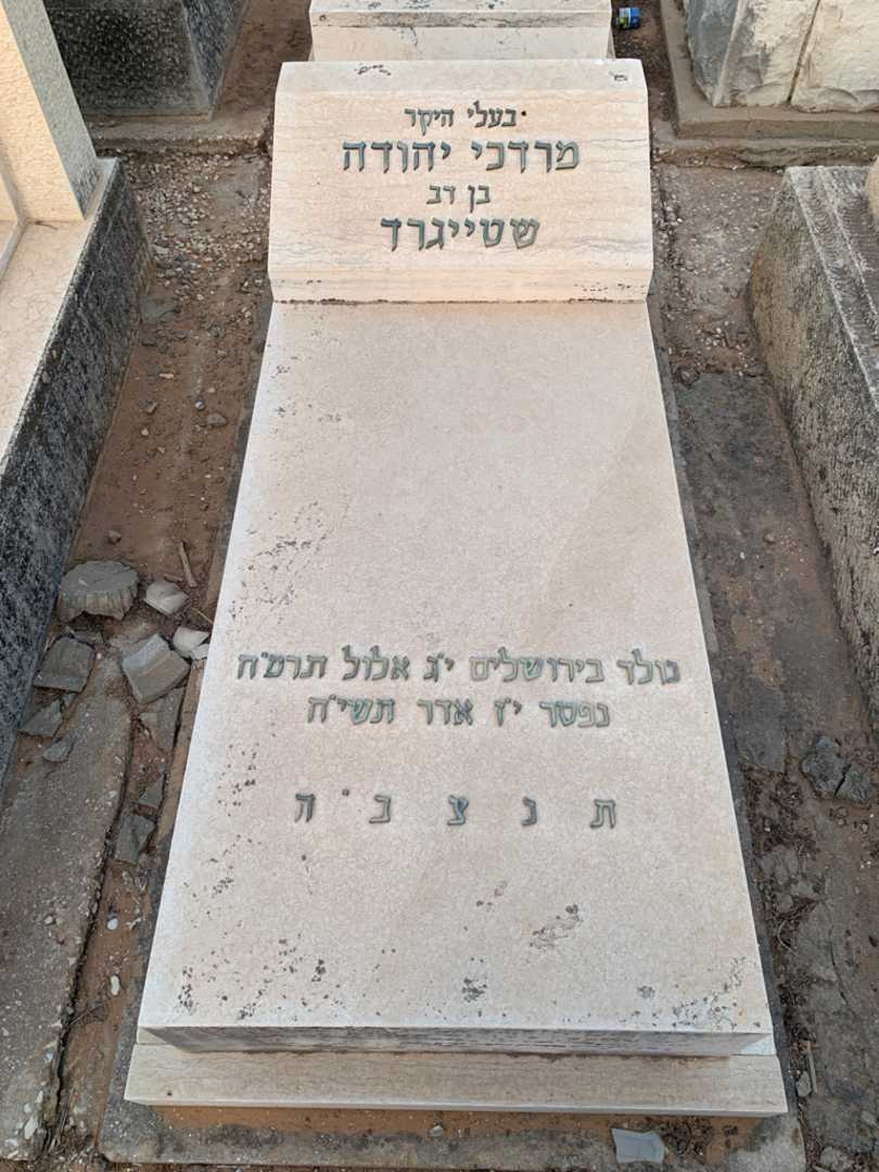 קברו של מרדכי יהודה שטייגרד