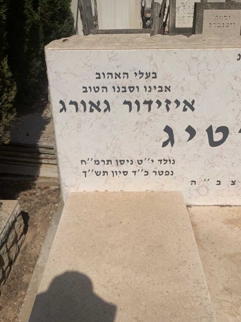 קברו של איזידור גאורג לוסטיג. תמונה 1