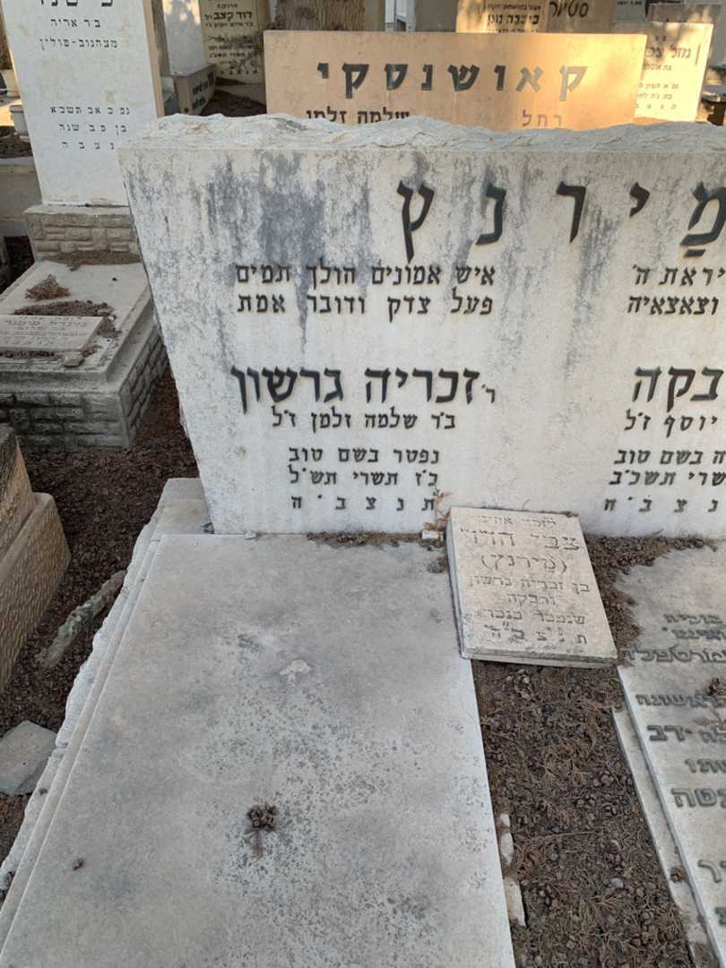 קברו של צבי חדד מירנץ. תמונה 2
