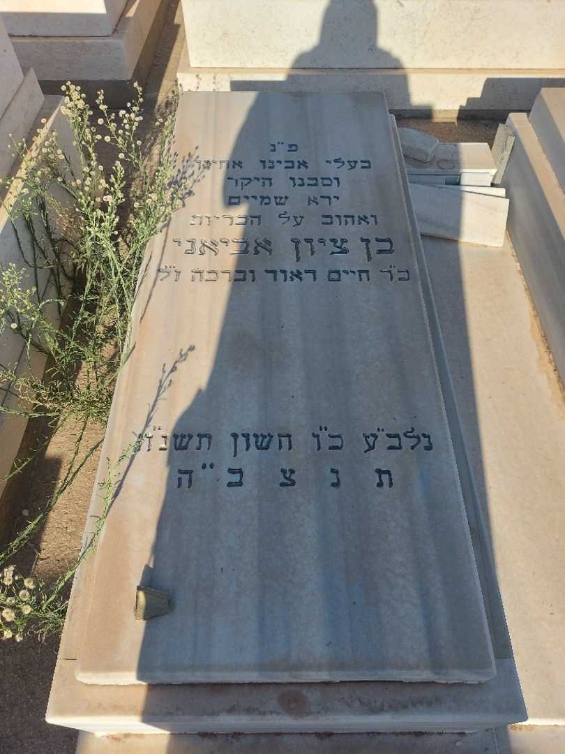 קברו של בן ציון אביאני. תמונה 2