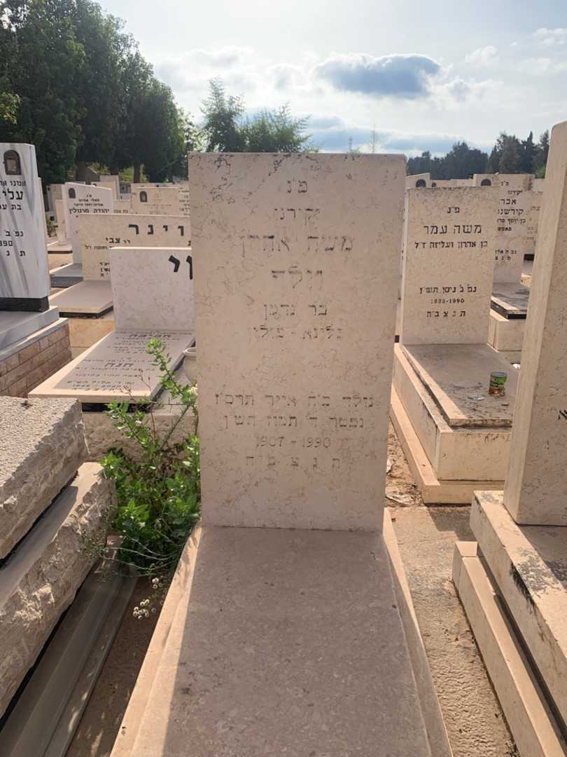 קברו של משה אהרן וולף