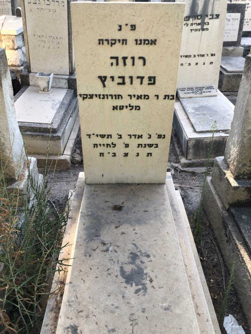 קברו של רוזה פדוביץ
