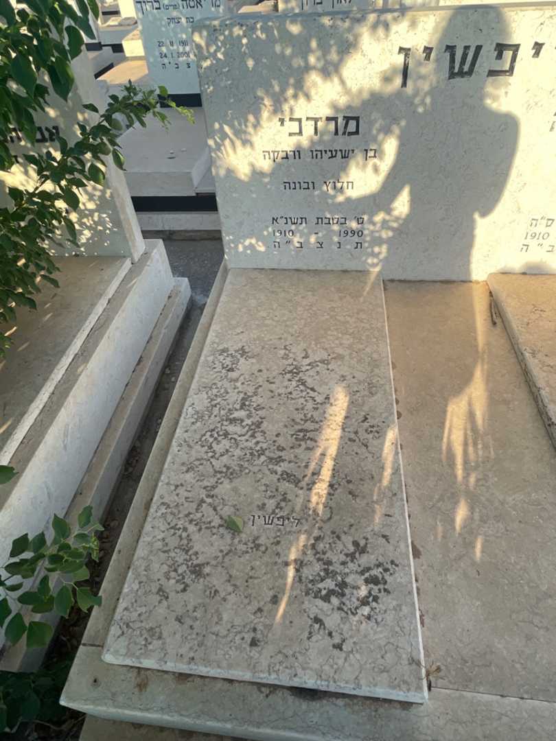 קברו של מרדכי ליפשין. תמונה 2