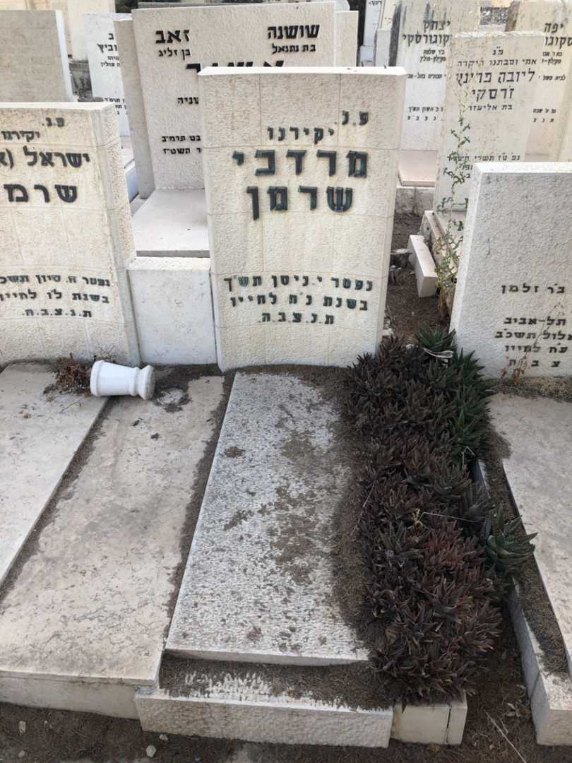 קברו של מרדכי שרמן. תמונה 1