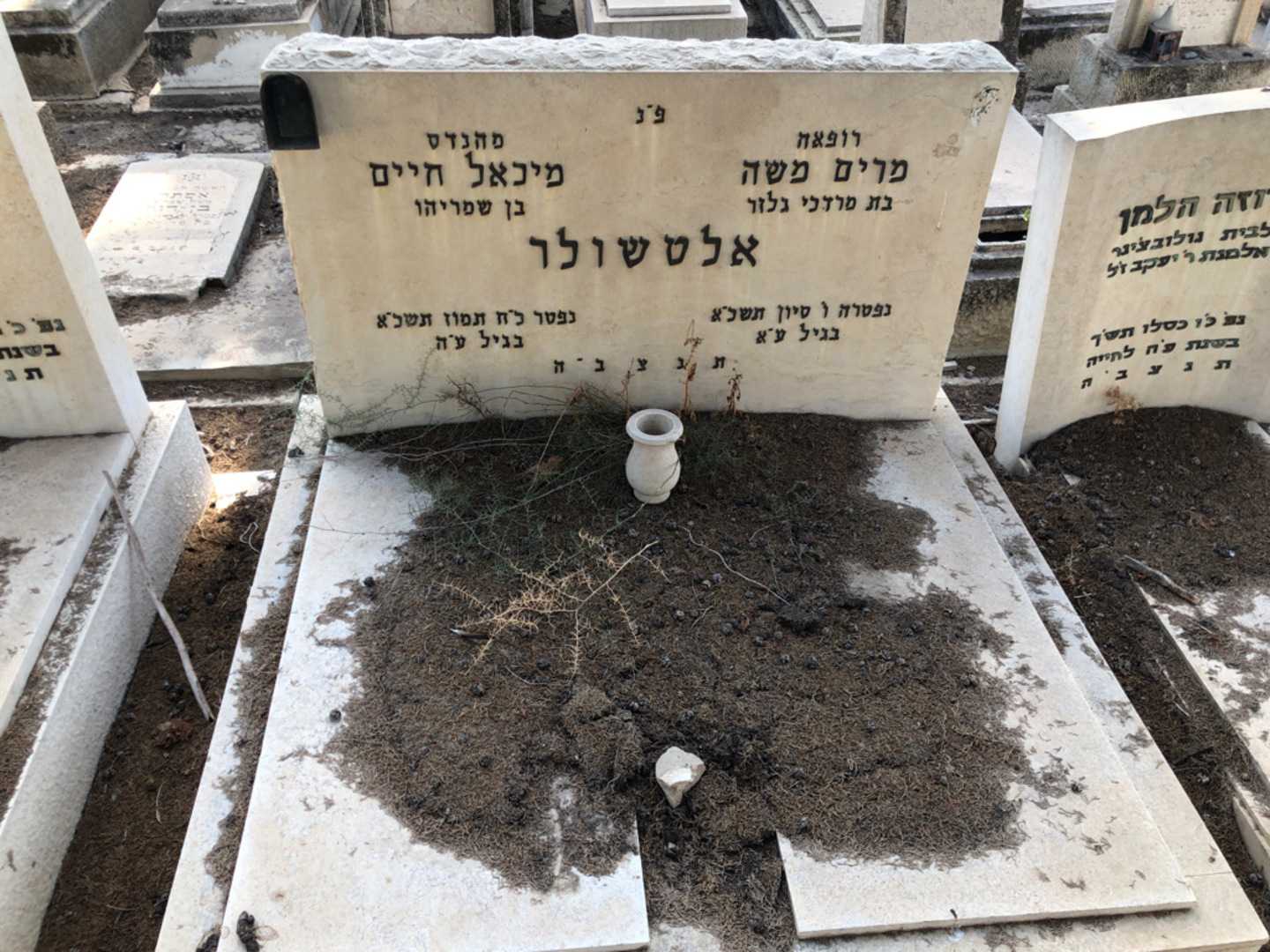 קברו של מיכאל חיים אלטשולר. תמונה 2