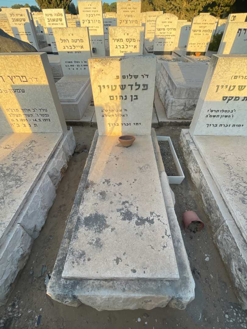 קברו של שלום פלדשטיין. תמונה 2