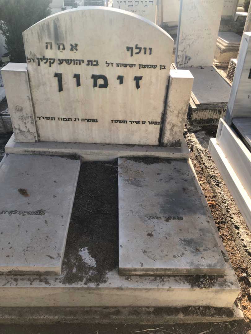 קברו של וולף זימון. תמונה 1
