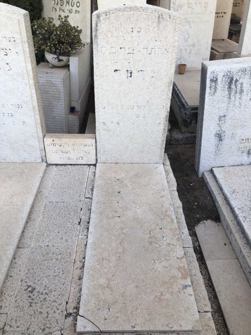 קברו של אסתר ברכה גרטר. תמונה 1