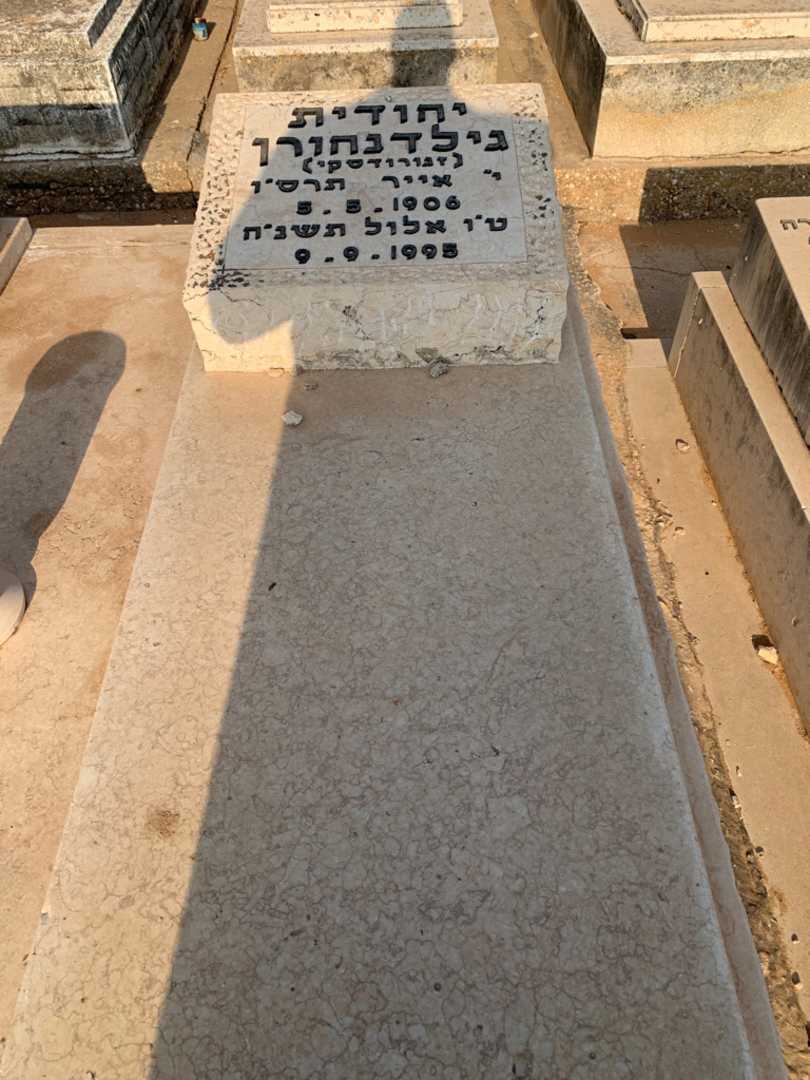 קברו של יהודית גילדנהורן. תמונה 2