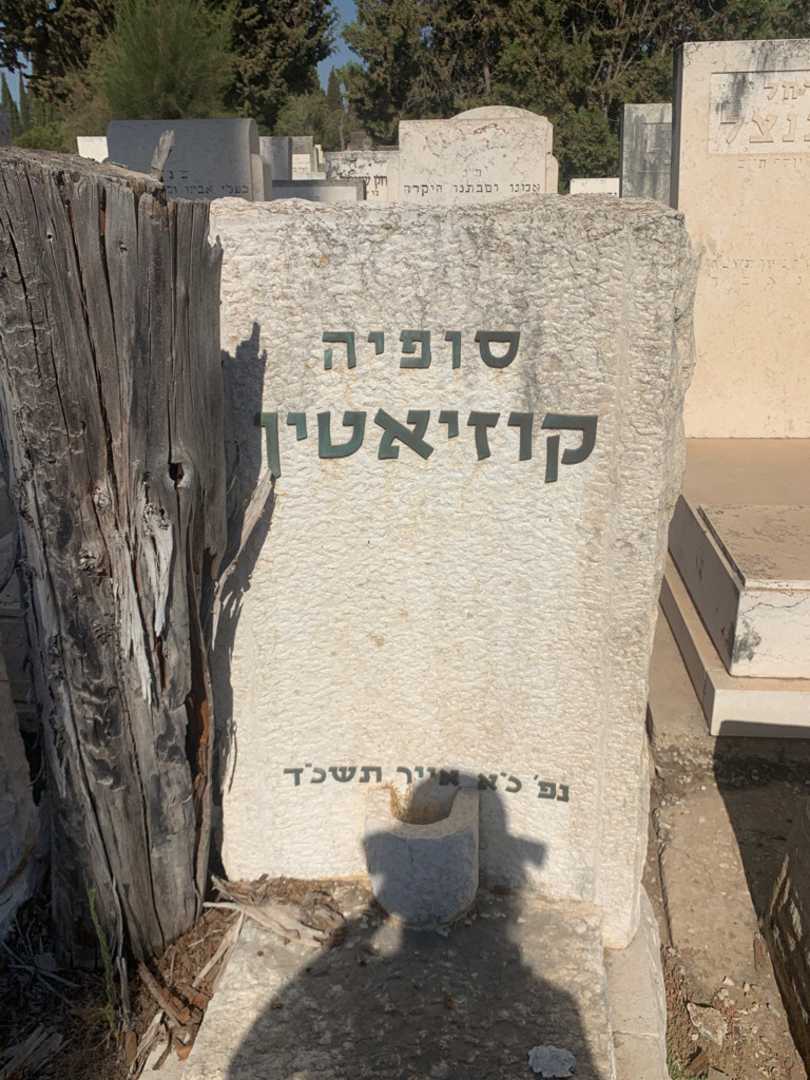 קברו של סופיה קוזיאטין. תמונה 1