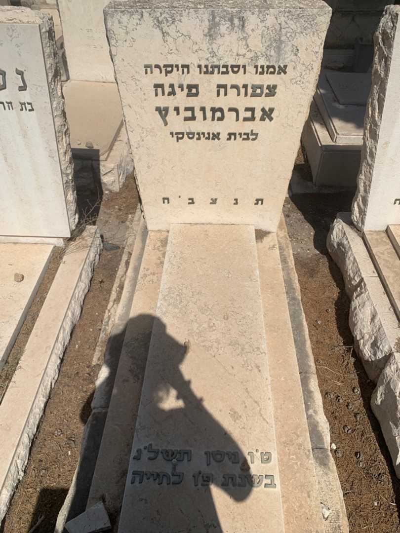 קברו של צפורה פיגה אברמוביץ