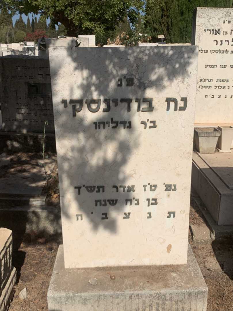 קברו של נח בודינסקי