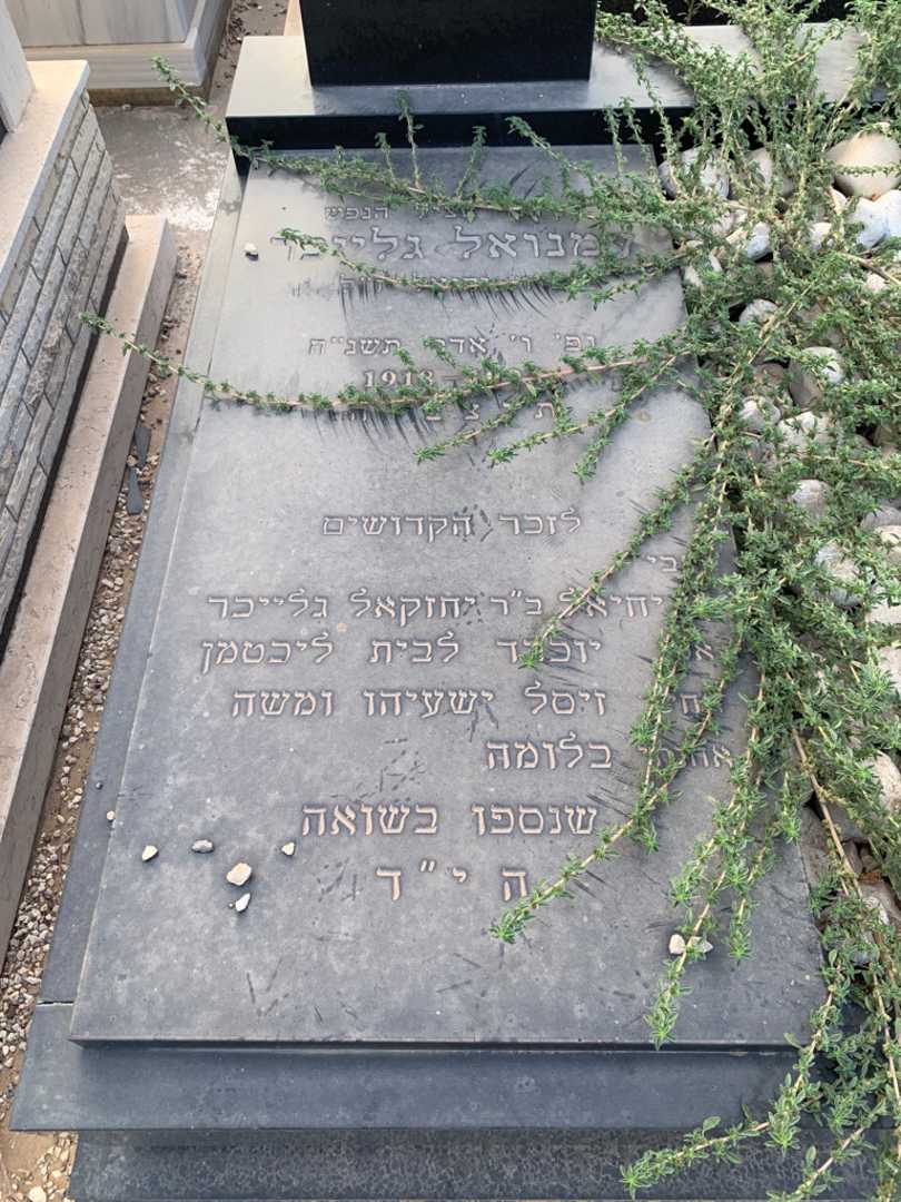 קברו של עמנואל גלייכר. תמונה 2