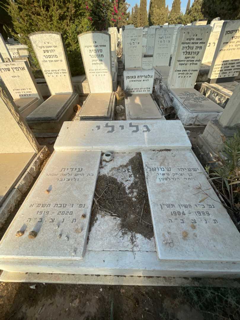 קברו של עידית גלילי. תמונה 1