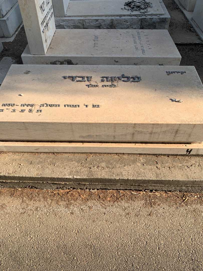 קברו של עליזה זבדי