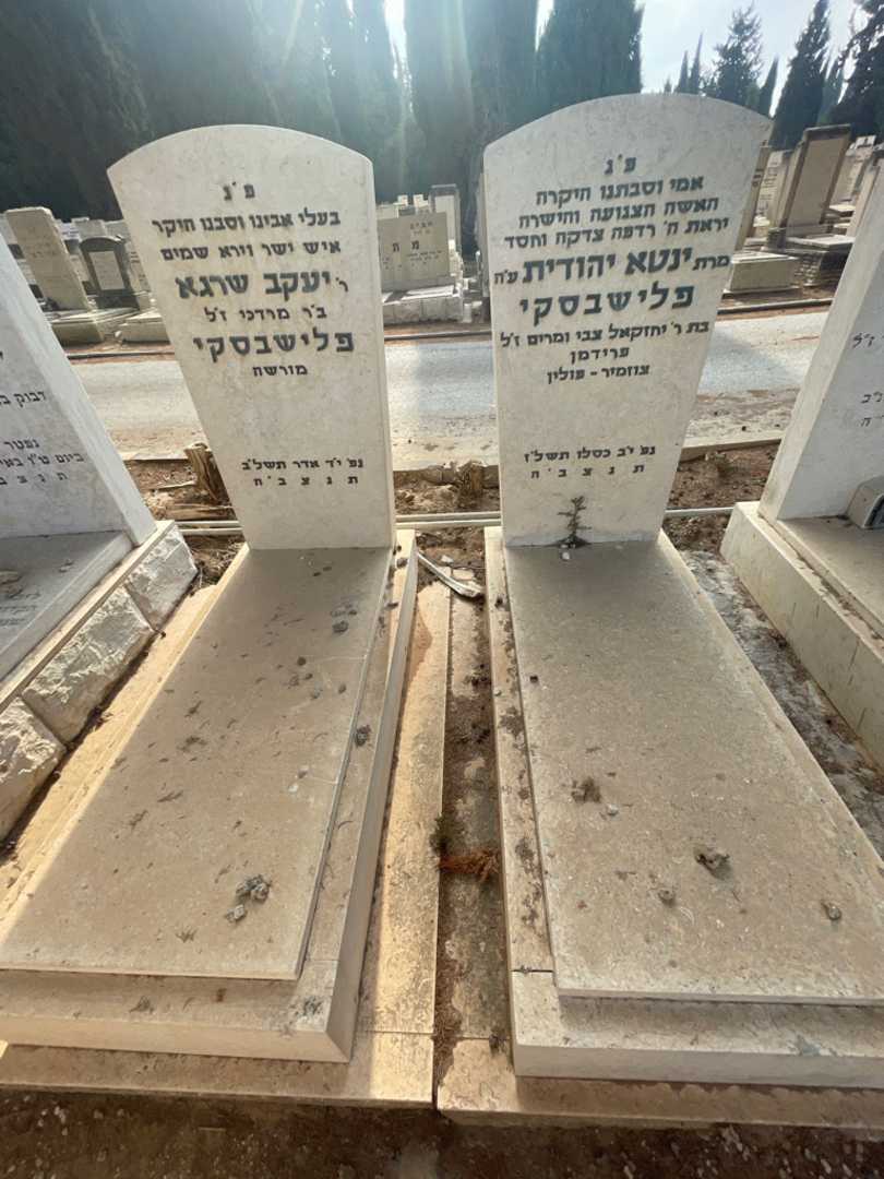 קברו של ינטא יהודית פלישבסקי. תמונה 1