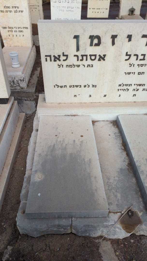 קברו של אסתר לאה ריזמן. תמונה 1