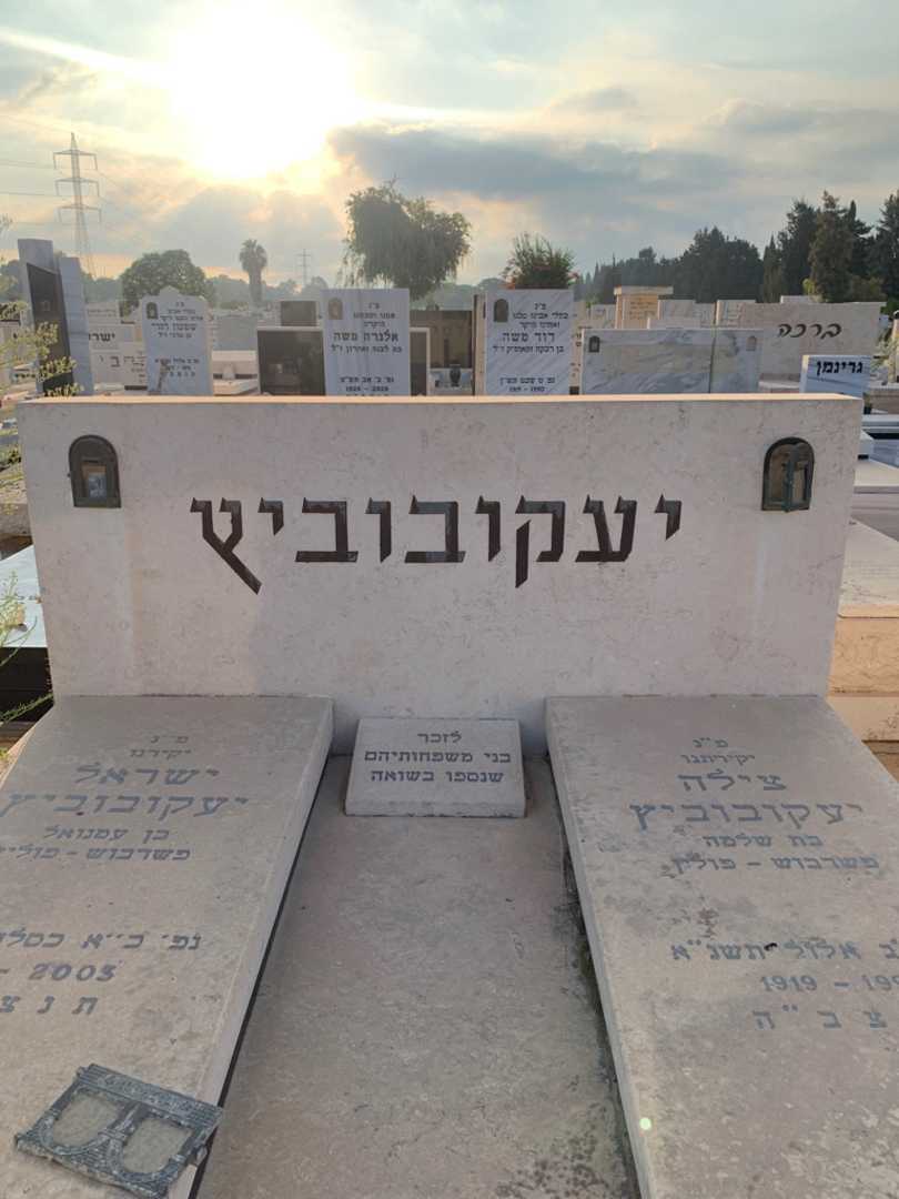 קברו של צילה יעקובוביץ. תמונה 1