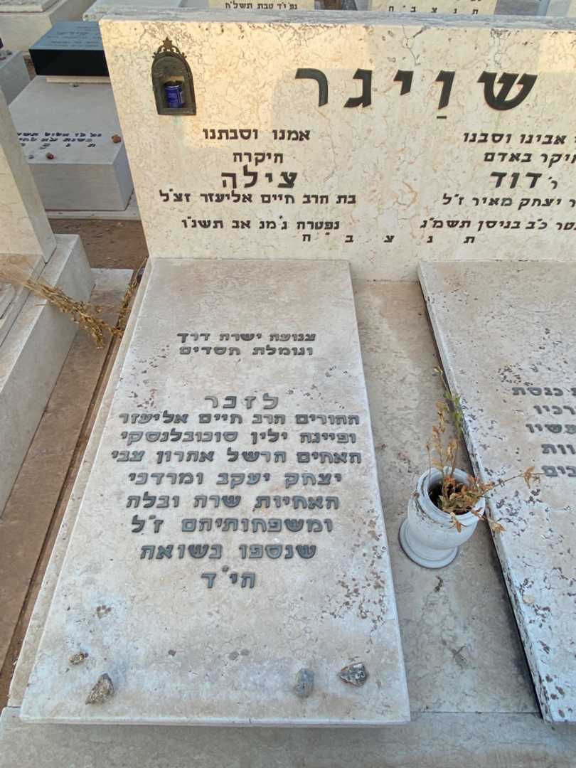 קברו של צילה שויגר. תמונה 2