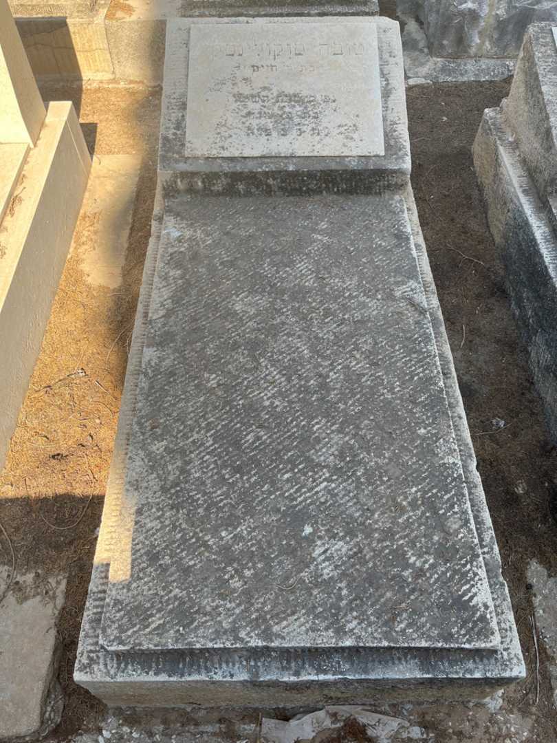 קברו של טובה סוקולינסקי. תמונה 1