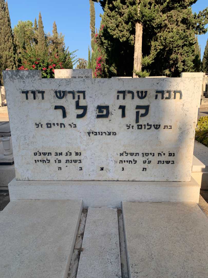 קברו של חנה שרה קופלר. תמונה 1